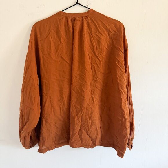 Doen Burnt Orange Jane Blouse L - Picture 9 of 9